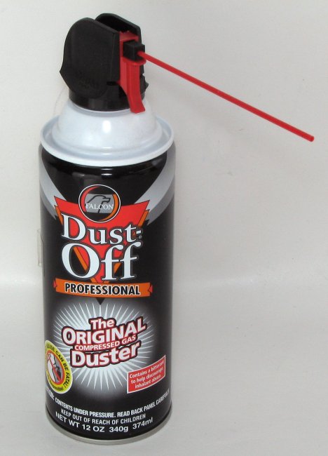 Compressed Air Can. Compressed 'air' dusters can